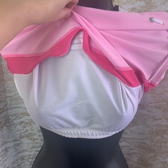 R&R Sport Pink/white Womens Activewear Tank Top Size L - Picture 7 of 13